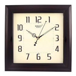 Часы настенные Rikon, темно-коричневый 10951 PL Brown
